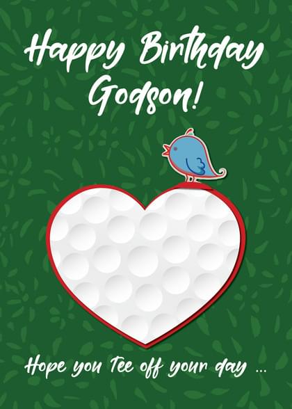 Claire Giles Greeting Cards, Happy Birthday Godson Card, Blue Stars Design Birthday Greeting Card, Embellished With A Shiny Padded Star - View #11