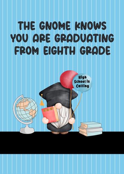 Send a real graduation (8th grade) card with your handwriting via First  Class US mail directly from Signed